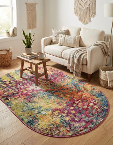 Washable Sevilla Oval Rug