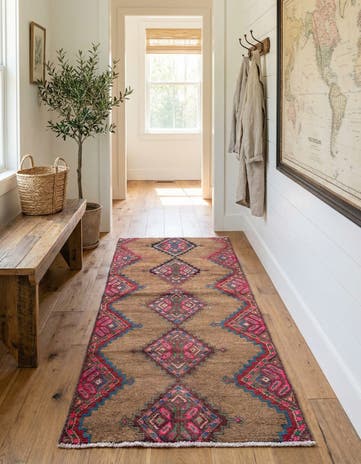 2' 3 x 5' 4 Hand Knotted Ultra Vintage Persian Wool Runner Rug