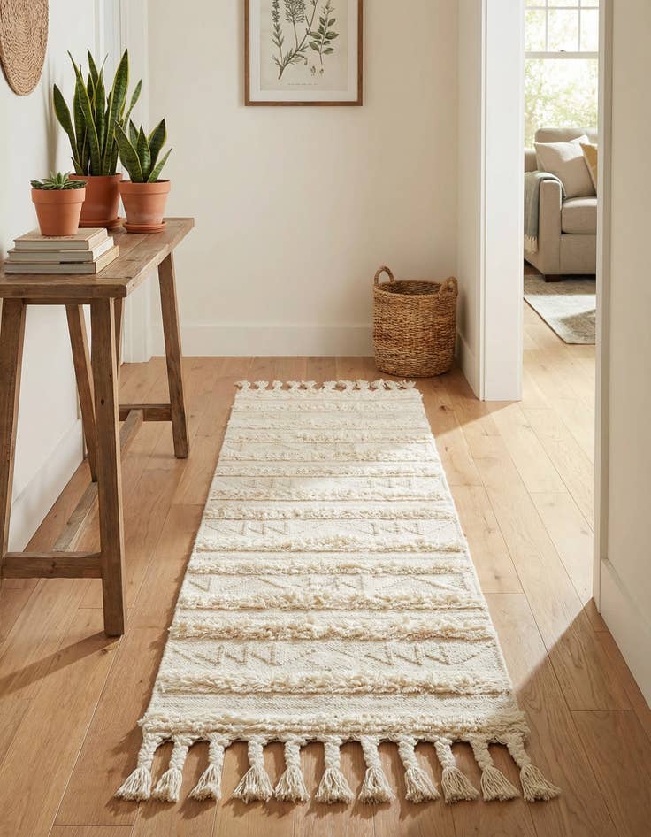 Detail image of 2' 2 x 8' 2  Hand Woven Arizona Wool Runner Rug