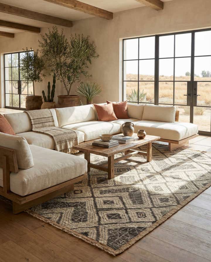 8' x 10' 2 Hand Knotted Darya Wool Rug