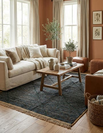 6' 2 x 9' 2 Hand Knotted Moroccan Wool Rug