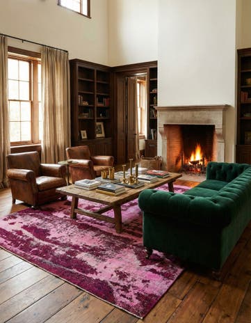 9' 3 x 11' 10 Hand Knotted Ultra Vintage Persian Wool Rug