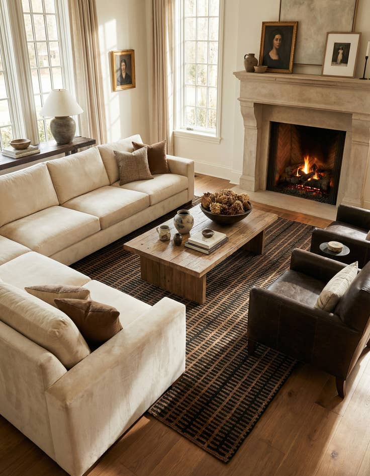 Detail image of  8' 2 x 10' 6  Hand Knotted Darya Wool Rug