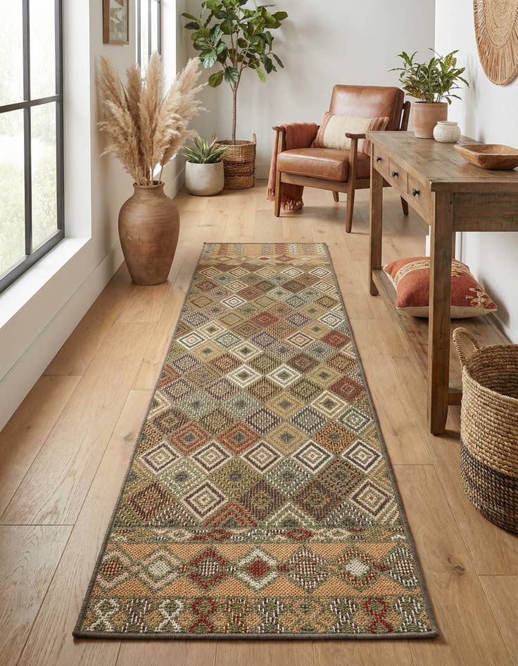 Detail image of  2' x 7' 10  Washable Baja Indoor / Outdoor Runner Rug