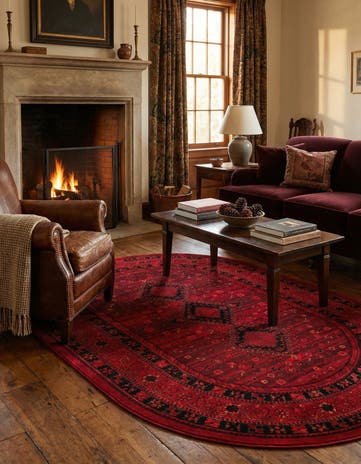 6' 1 x 9' Bokhara Oval Rug
