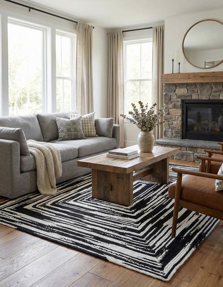 9' x 12' 2 Handmade Braided Chindi Rug