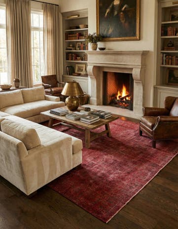9' 5 x 12' 6 Hand Knotted Ultra Vintage Persian Wool Rug
