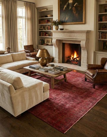 9' 5 x 12' 6 Hand Knotted Ultra Vintage Persian Wool Rug