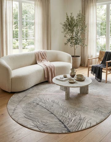 Gray Finsbury Oval Rug