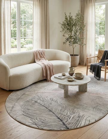Gray Finsbury Oval Rug