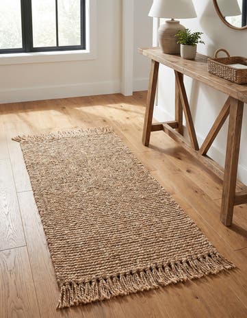 2' x 4' 1 Hand Woven Chunky Jute Runner Rug