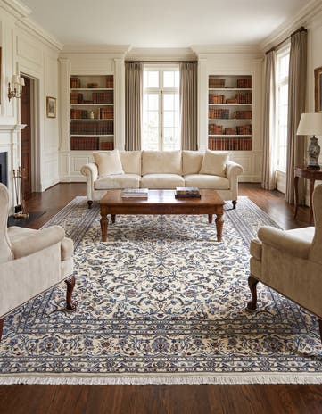 8' 2 x 11' 11 Kashan Rug