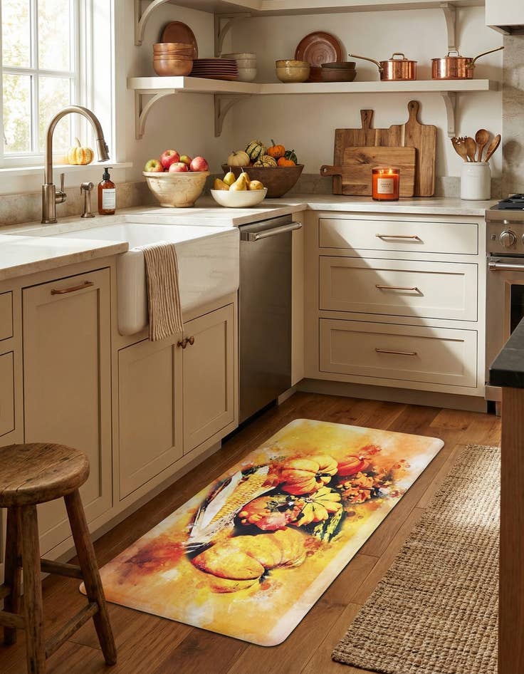 Detail image of 2' x 5' Thanksgiving Harvest Anti-Fatigue Comfort Mat
