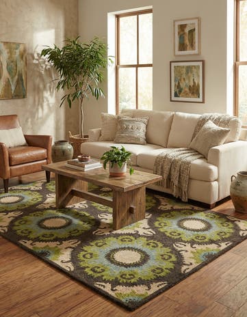 5' x 8' Luna Wool Rug