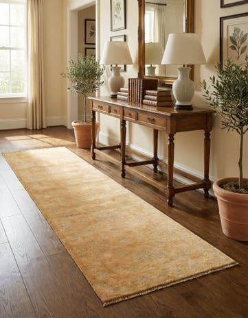 2' 7 x 9' 10 Hand Knotted Peshawar Ziegler Runner Rug