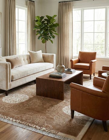 5' 7 x 8' 2 Hand Knotted Darya Wool Rug