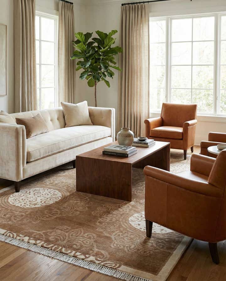 5' 7 x 8' 2 Hand Knotted Darya Wool Rug