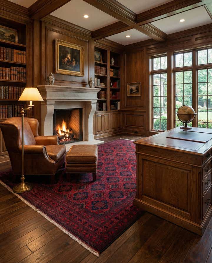 6' 7 x 9' 7 Hand Knotted Khal Mohammadi Wool Rug