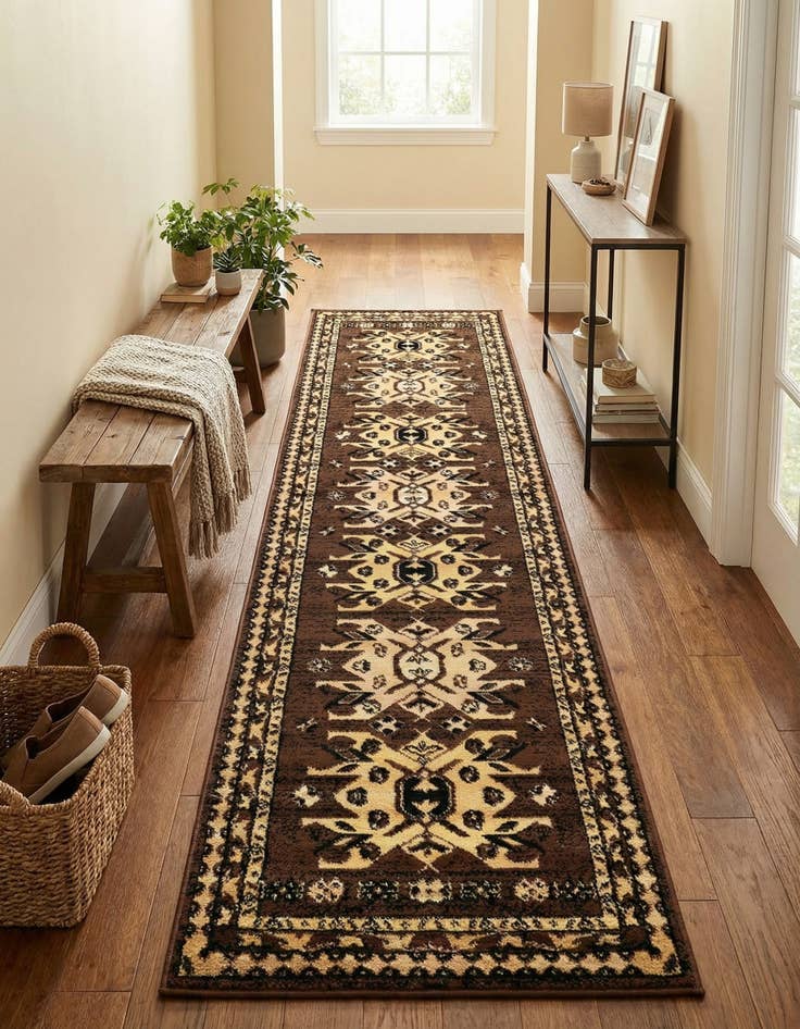 Detail image of  2' x 8' 2 Heris Runner Rug