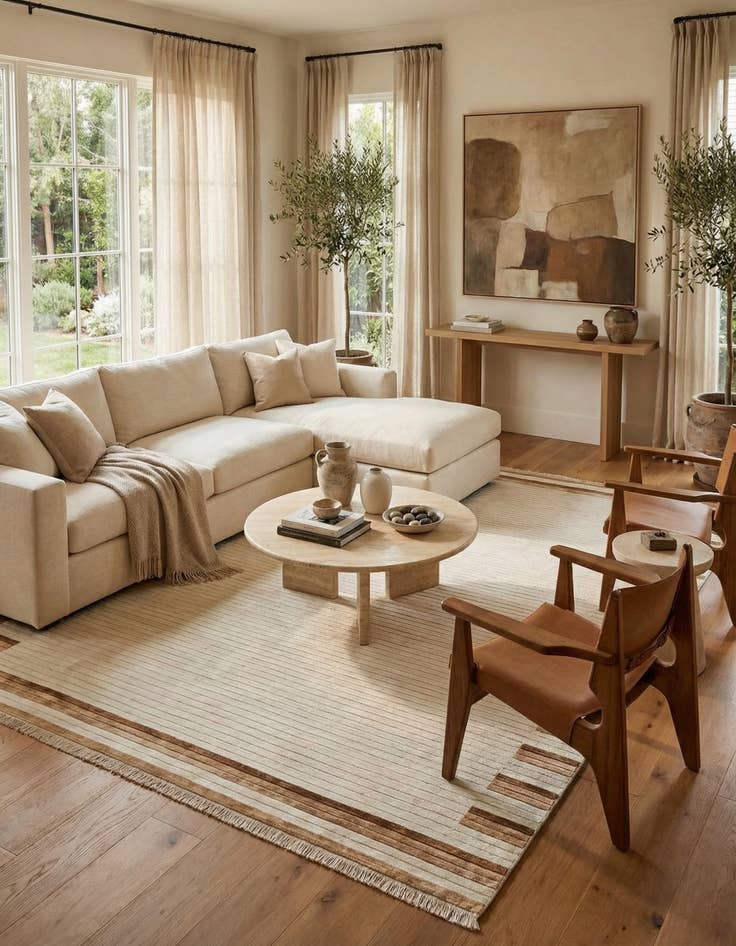 Detail image of 8' x 11' 6  Hand Knotted Darya Wool Rug