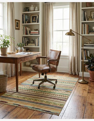 2' 9 x 3' 11 Hand Knotted Modern Ziegler Rug