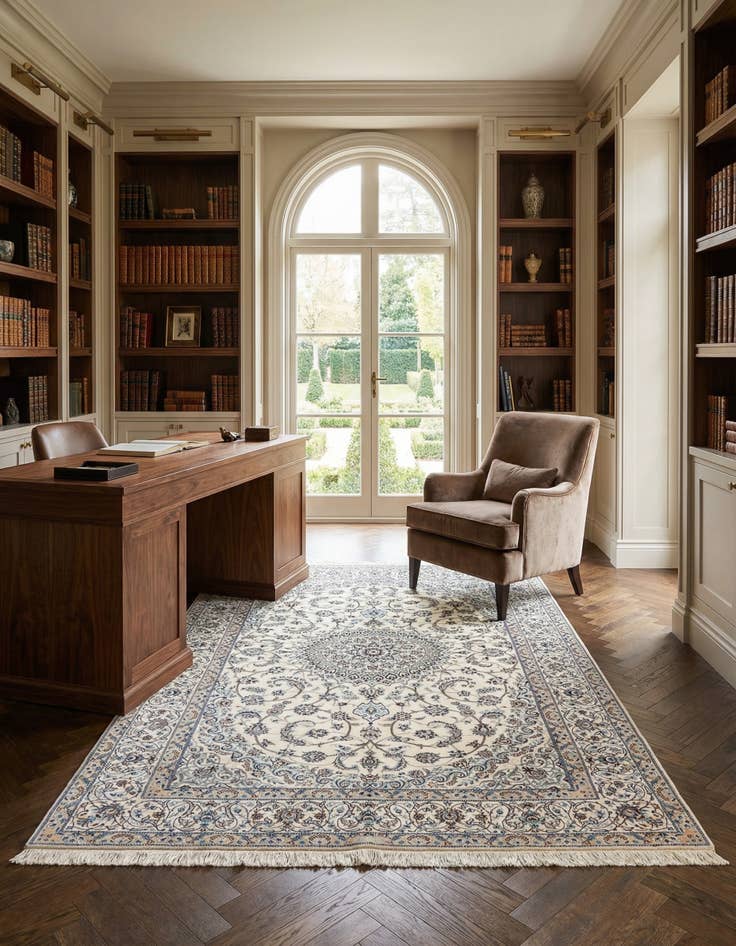 Detail image of 5' 1 x 7' 9  Hand Knotted Nain Rug