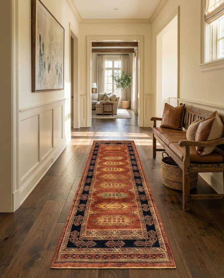 2' 7 x 9' 11 Luribaft Wool Runner Rug