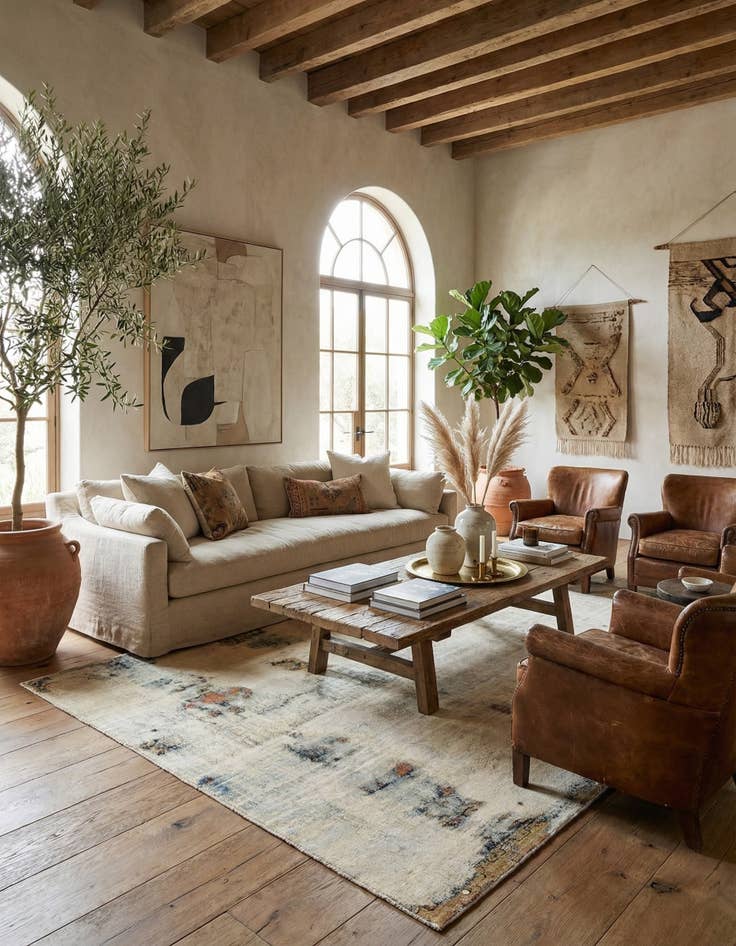 Detail image of  7' 4 x 9' 5  Hand Knotted Ultra Vintage Persian Wool Rug