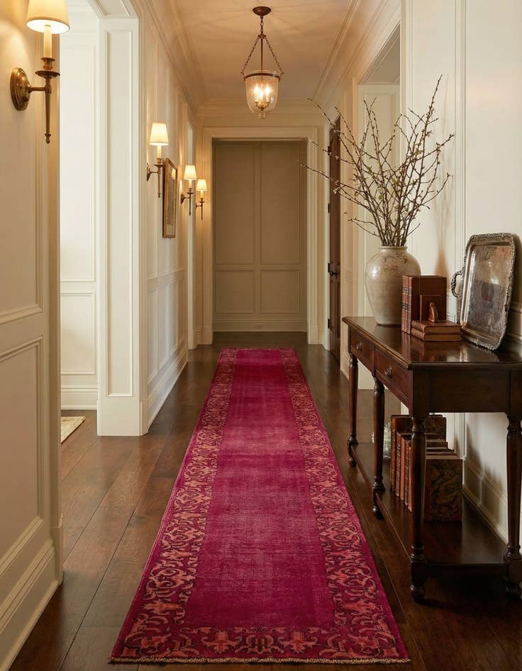 Detail image of 2' 9 x 15' 6  Hand Knotted Ultra Vintage Persian Wool Runner Rug