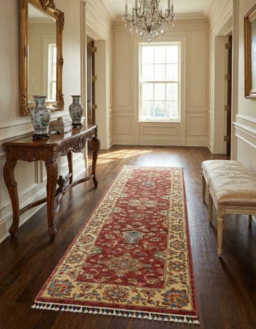 2' 7 x 9' 9 Hand Knotted Ariana Ziegler Runner Rug