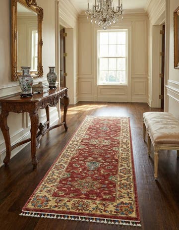 2' 7 x 9' 9 Hand Knotted Ariana Ziegler Runner Rug