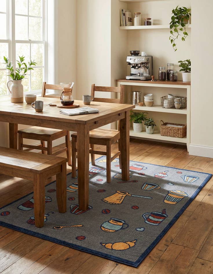 Detail image of  5' x 7' 7  Washable  Indoor / Outdoor Rug