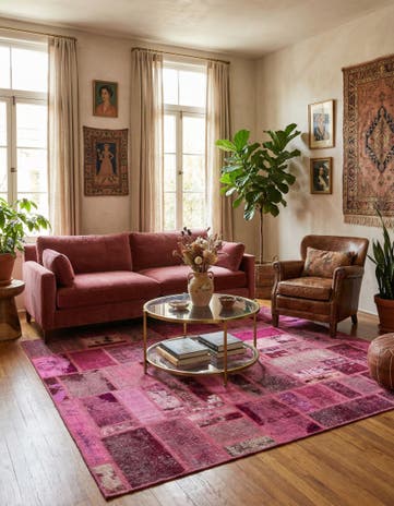 6' x 7' 9 Hand Knotted Ultra Vintage Persian Wool Rug