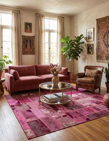 6' x 7' 9 Hand Knotted Ultra Vintage Persian Wool Rug