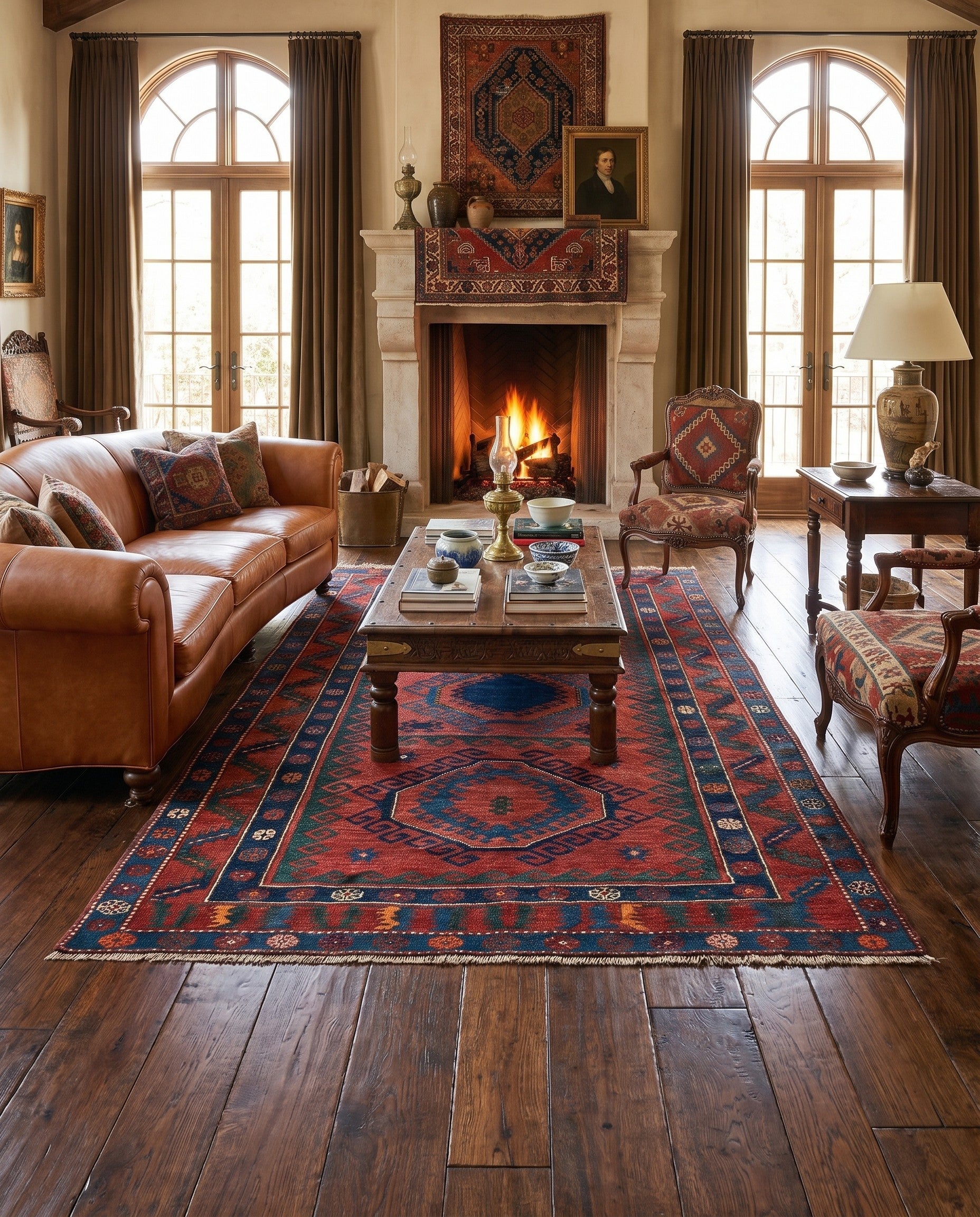 4' 11 x 7' 8 Kazak Rug