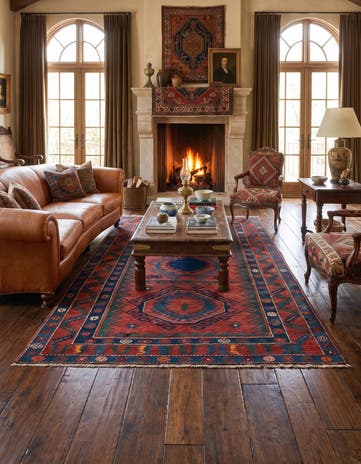 4' 11 x 7' 8 Kazak Rug