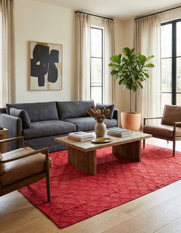7' 1 x 9' 3 Hand Woven Kilim Modern Wool Rug