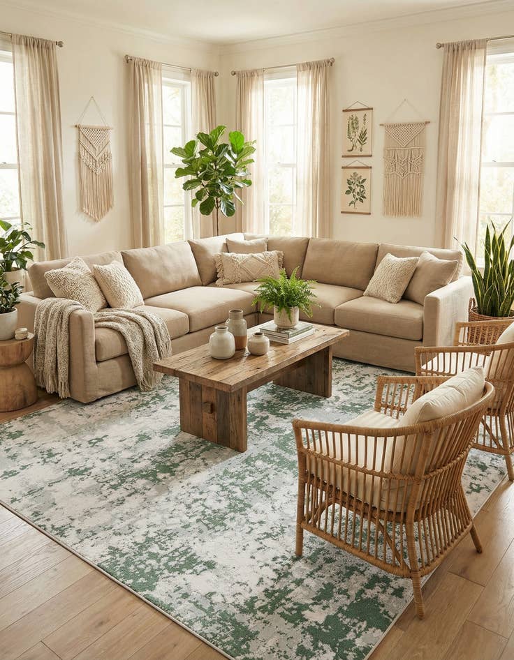 Detail image of 9' 10 x 14' Abbey Rug