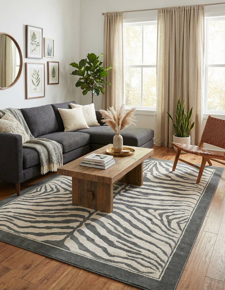 Detail image of 7' 10 x 10' Safari Rug