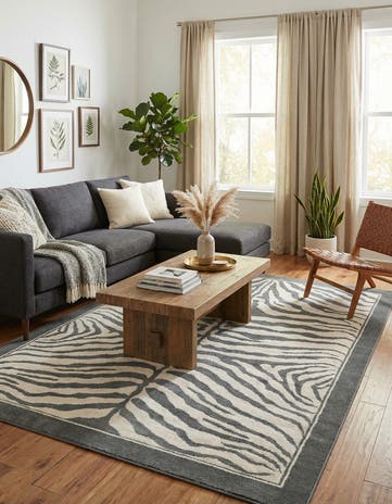 Gray and Ivory Savannah Rug