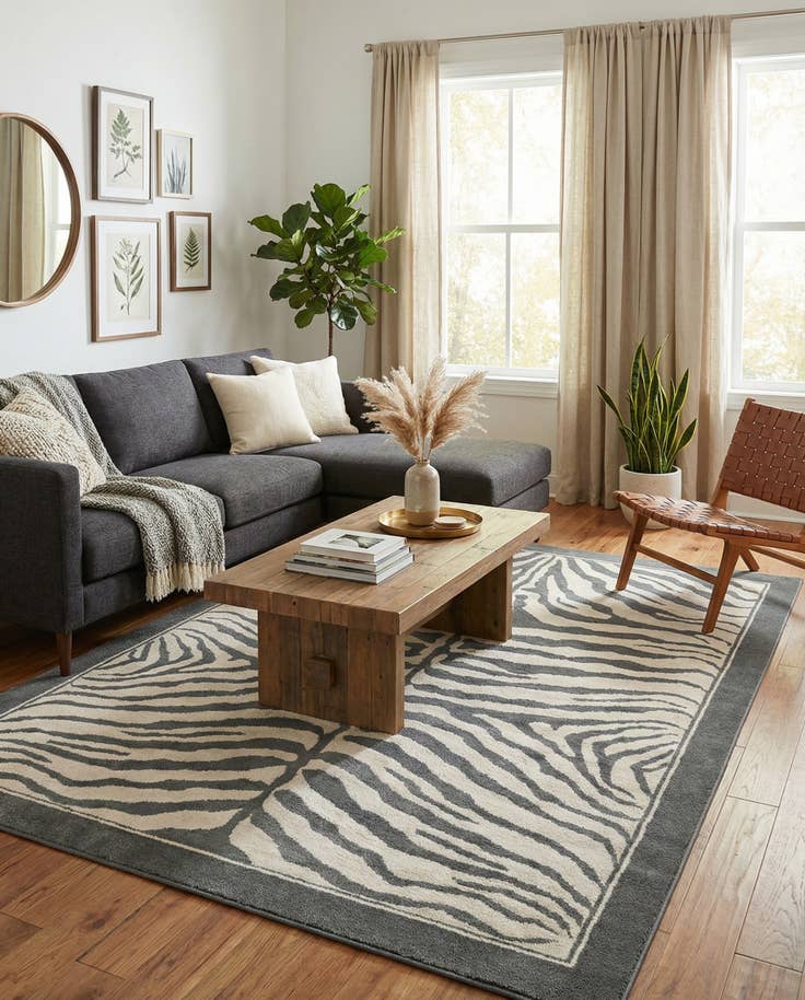 Detail image of 7' 10 x 10' Safari Rug