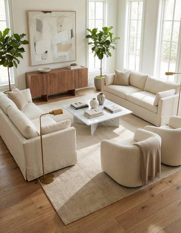 Detail image of  7' 10 x 9' 9  Hand Knotted Darya Wool Rug