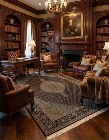 6' 8 x 9' 9 Tabriz Mahi Rug