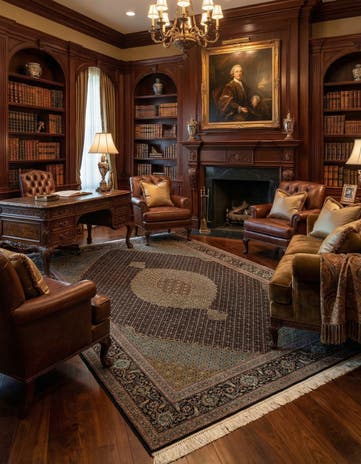 6' 8 x 9' 9 Tabriz Mahi Rug