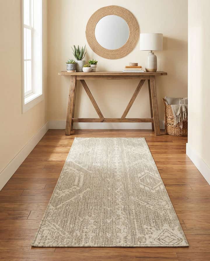 2' x 6' Easy-Clean Bohemian Indoor / Outdoor Runner Rug