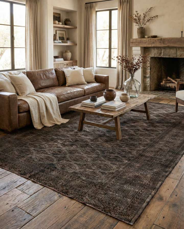 6' 10 x 10' 3 Hand Knotted Ultra Vintage Persian Wool Rug