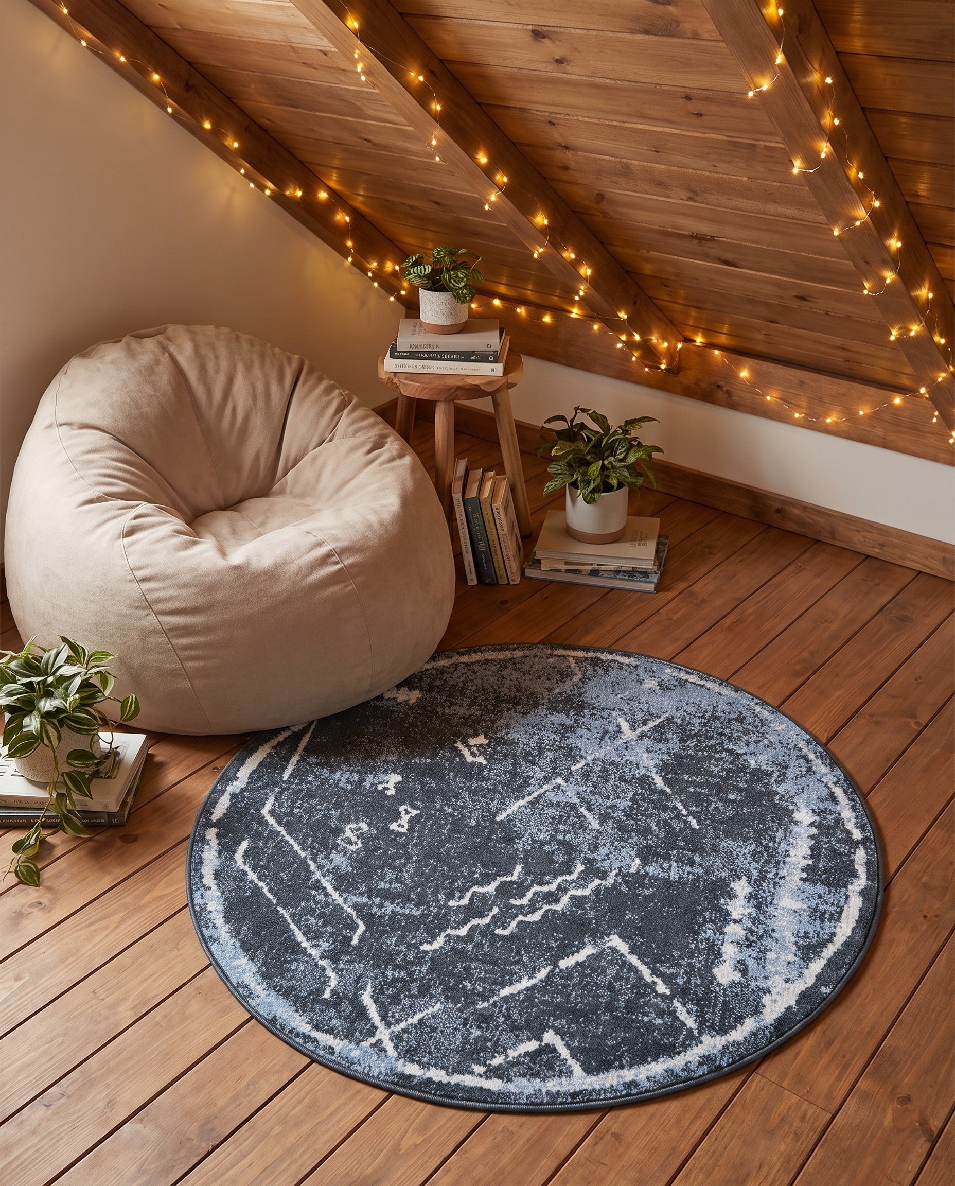 3' 3 x 3' 3 Kamala Washable Round Rug