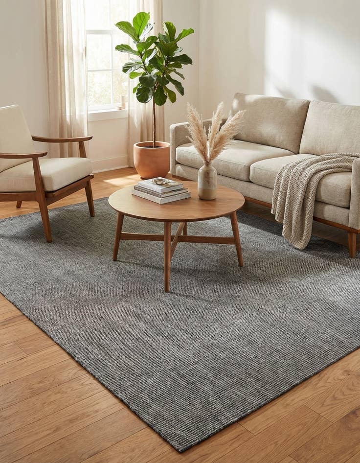 Detail image of 7' 10 x 10'  Washable Solid Indoor / Outdoor Rug