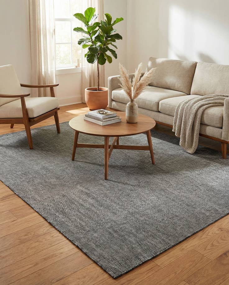 Detail image of 7' 10 x 10' Easy-Clean Solid Indoor / Outdoor Rug