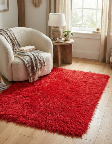 3' 5 x 4' 2 Hand Knotted Moroccan Wool Rug
